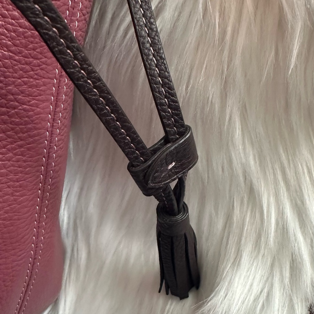 NWTS Coach Andy Tote w/Horse & Carriage Light Raspberry pebbled leather - Picture 5 of 16